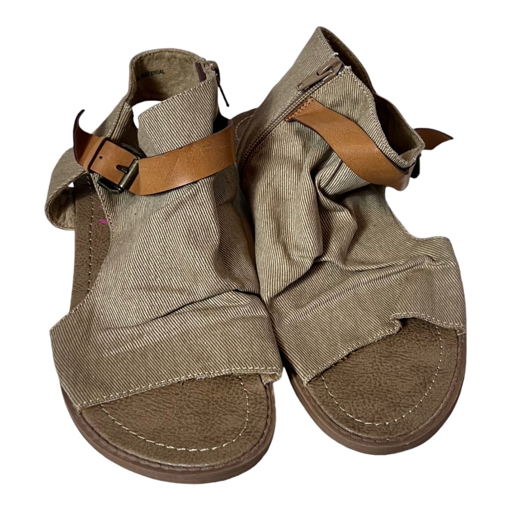 Gypsy Love ankle boot open sandals‎ women's size 8 flats